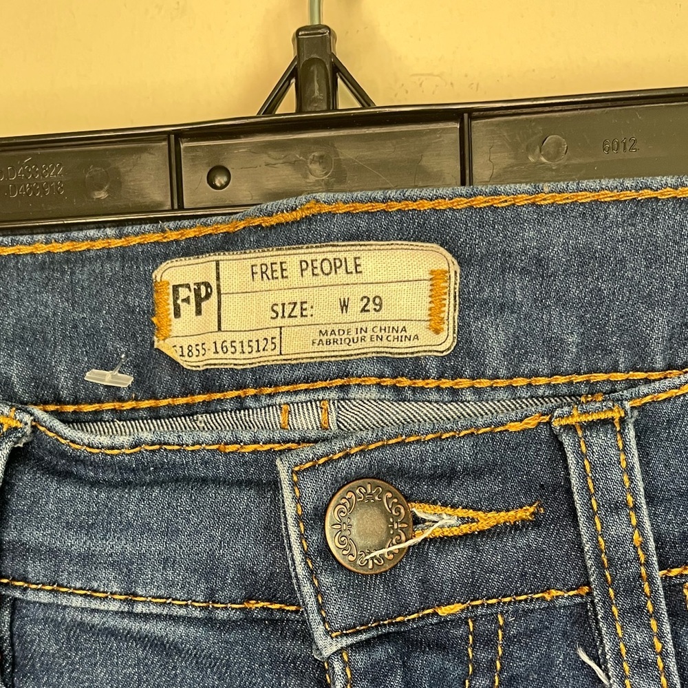 Free People Wide Leg Jeans Size 29 - Picture 6 of 14